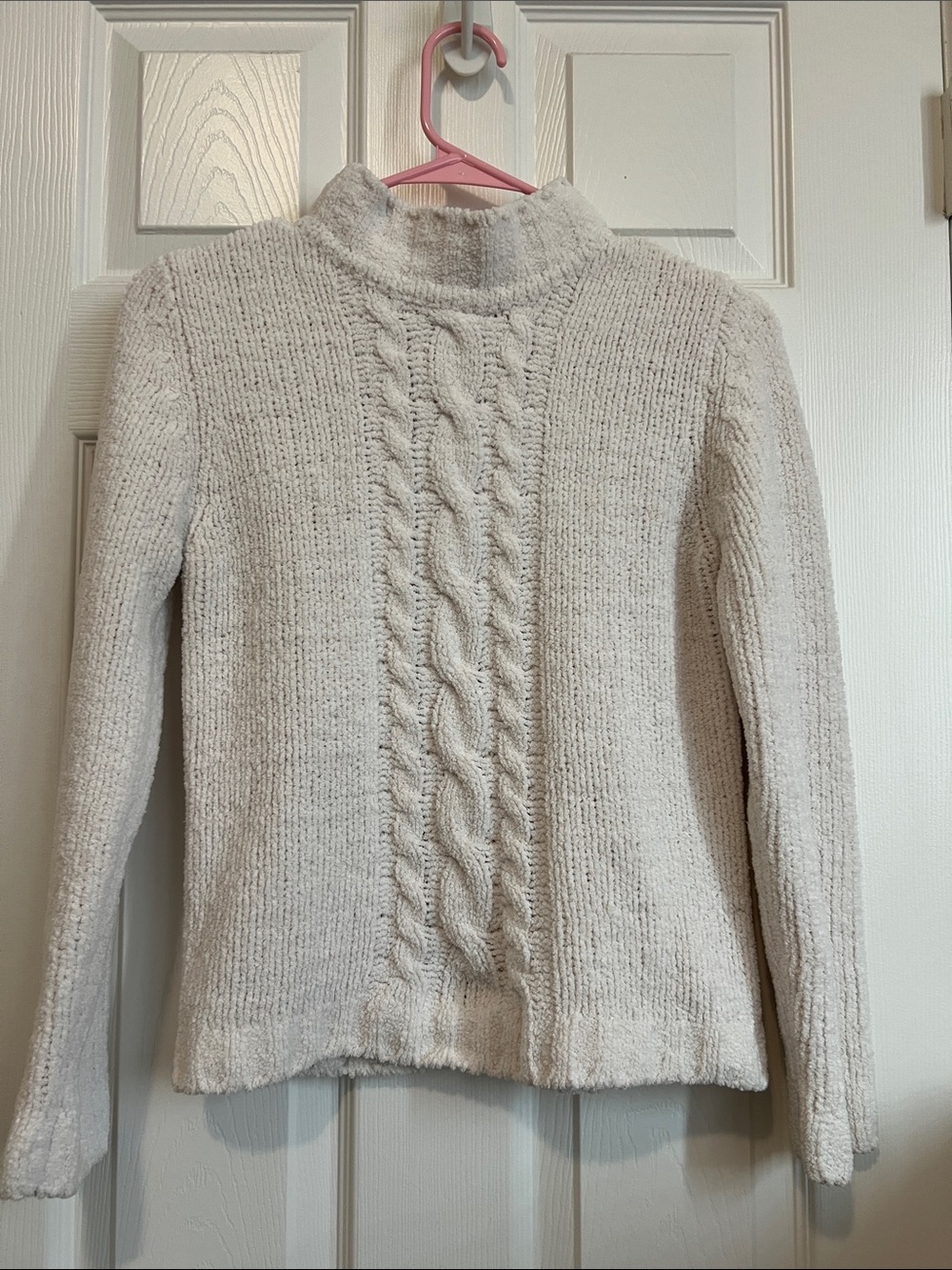 Cozy Cream Cable-Knit Turtleneck Sweater